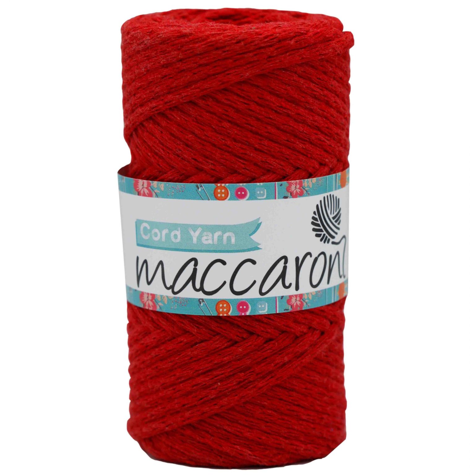 Maccaroni Cord Yarn 100% coton recyclé 250g - Happy Hand Maccaroni Cord Yarn 100% coton recyclé 250g - Happy Hand